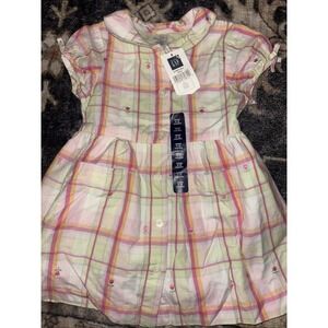 VINTAGE Baby GAP Girls 6-12  Months Pastel Dress with Matching Bloomers